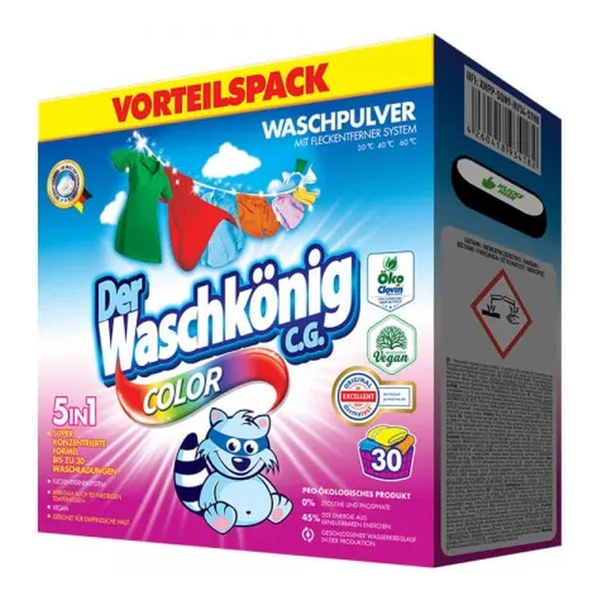 Der Waschkönig Proszek do prania Color 30 prań 1950g