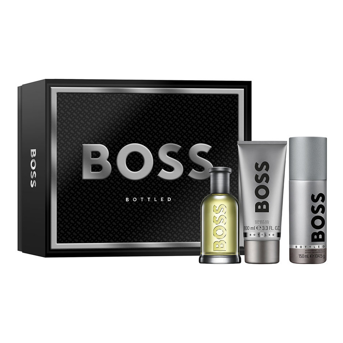 Hugo Boss Bottled Zestaw woda toaletowa spray 100ml + żel pod prysznic 100ml + dezodorant spray 150ml