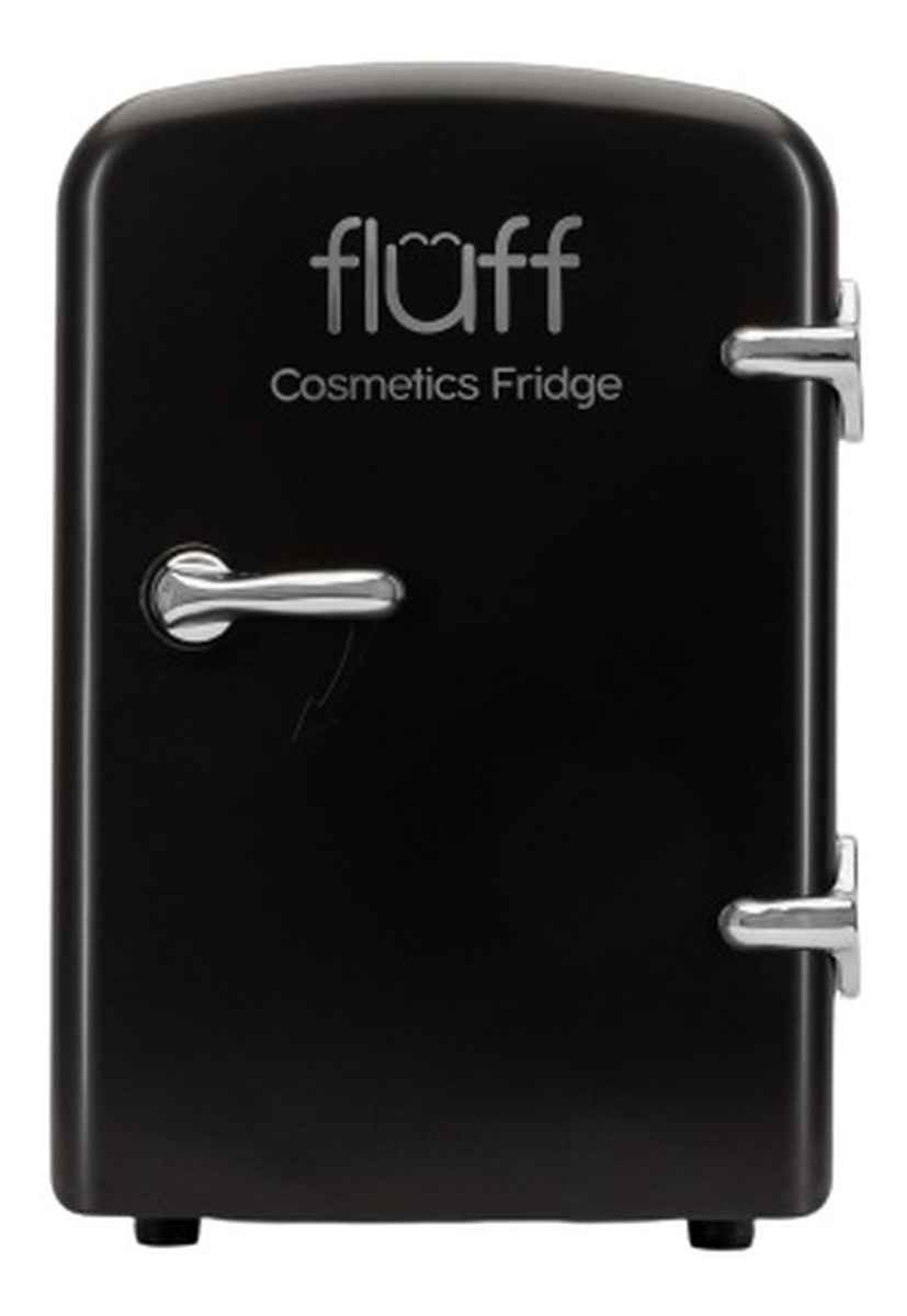 Cosmetics Fridge lodówka kosmetyczna ze srebrnym logo Czarna Matowa