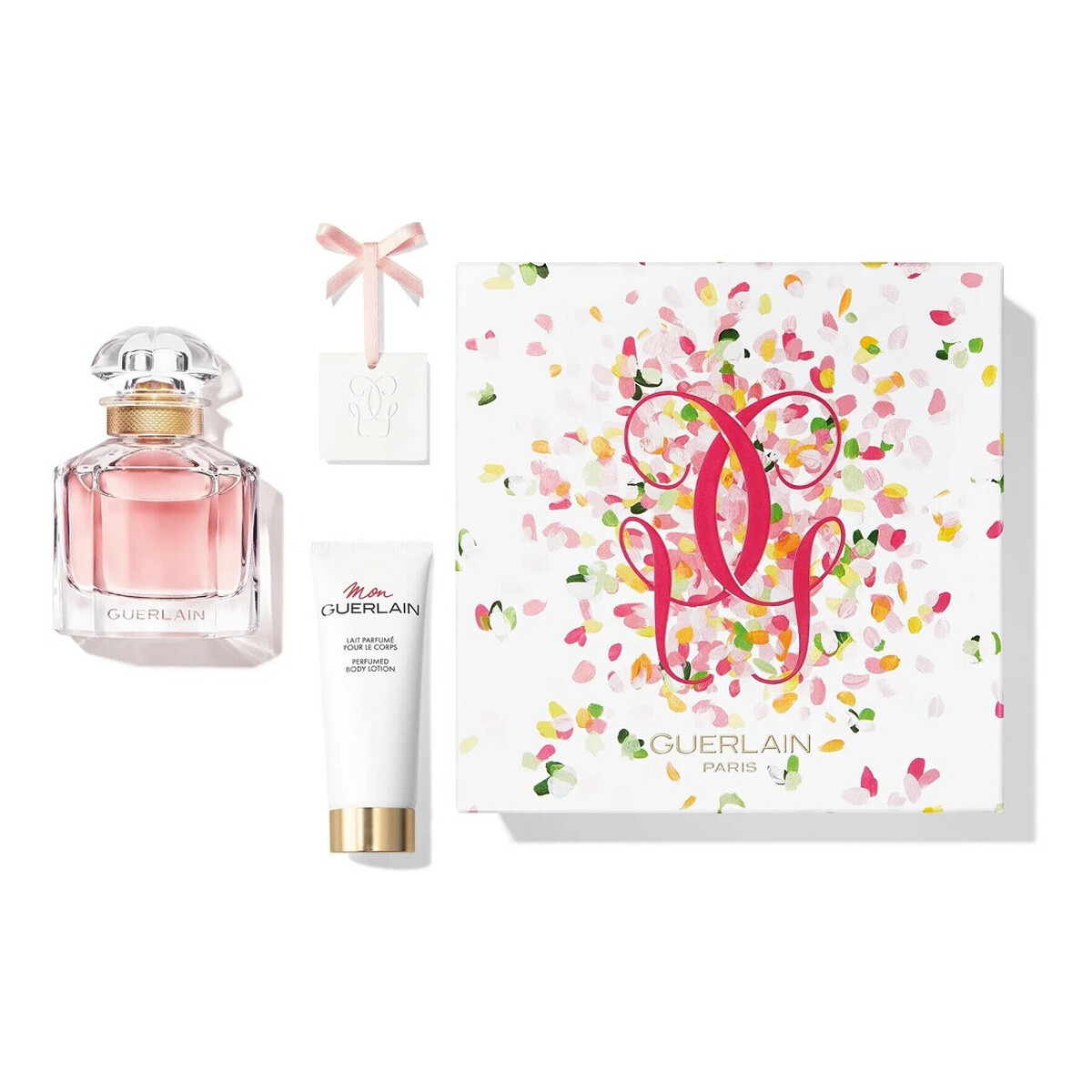 Guerlain Mon Guerlain Bloom Of Rose Zestaw woda toaletowa spray 50ml + balsam do ciała 75ml + wisiorek z zawieszką