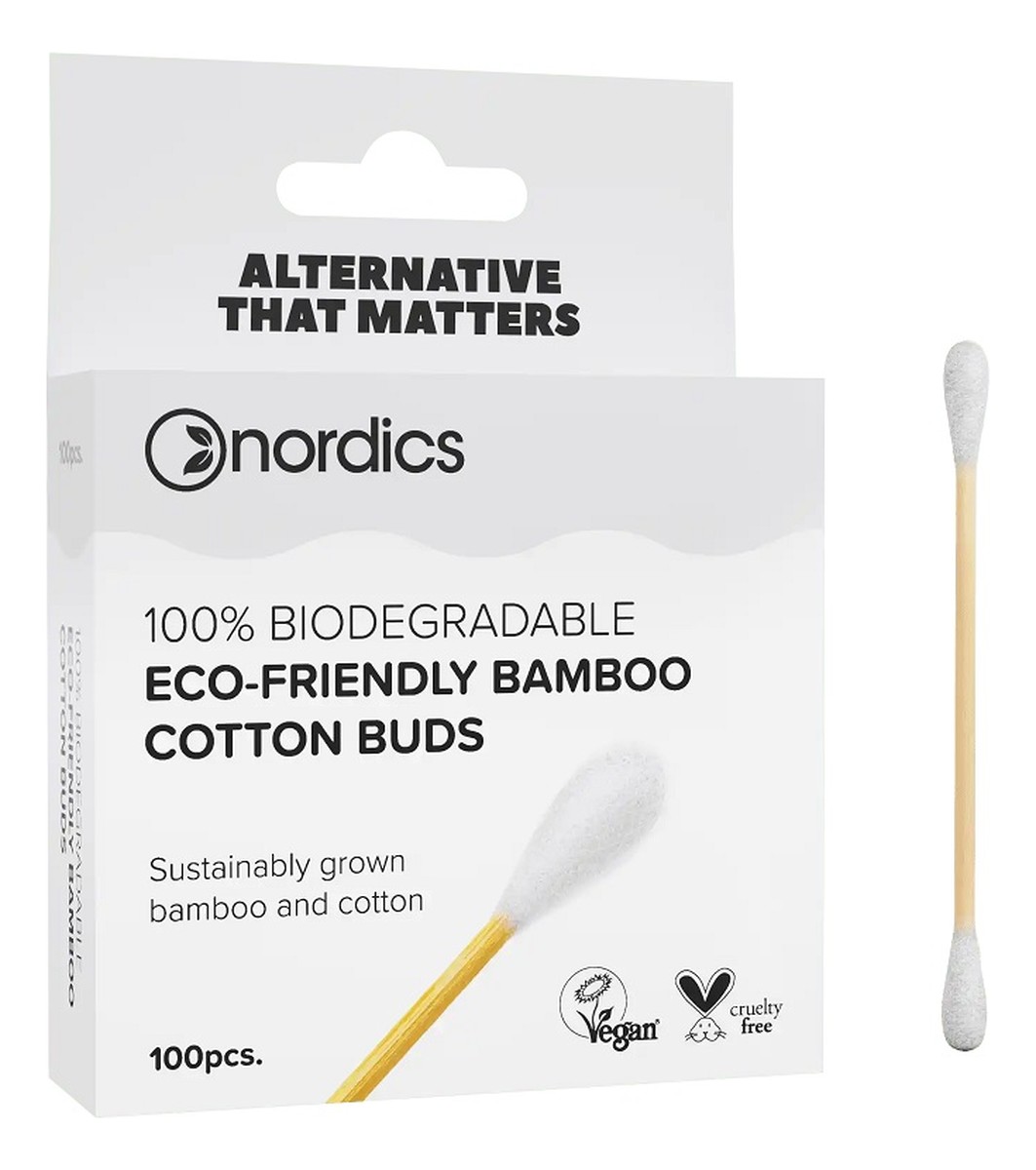 Bamboo Cotton Buds patyczki bambusowe Białe 100 szt