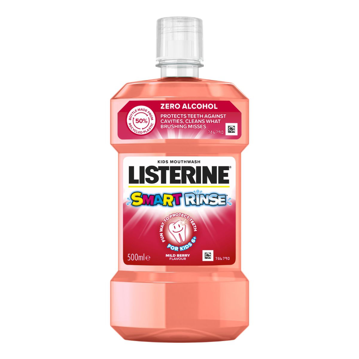 Listerine Smart Rinse Mild Berry Płyn do płukania ust 500ml