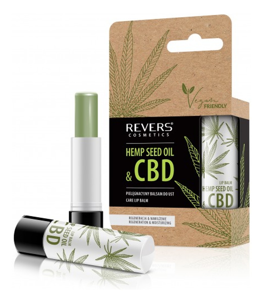 CBD balsam do ust z naturalnym olejem