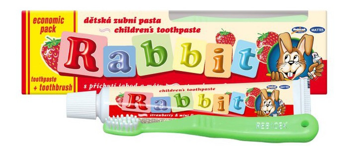 Pasta Dla Dzieci + Szczoteczka Rabbit