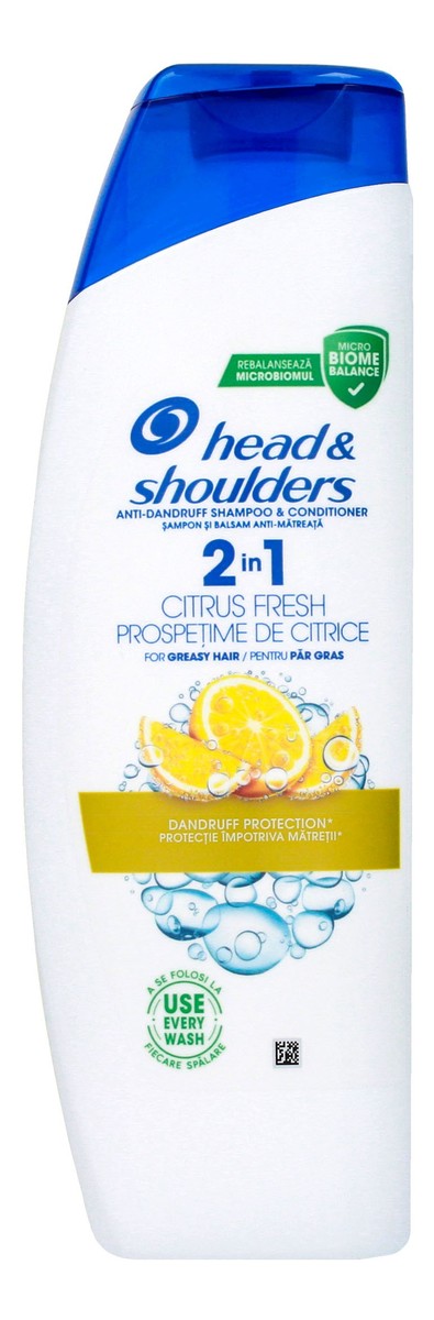 Head & schoulders citrus fresh 2w1 szampon przeciwłupieżowy z odżywką