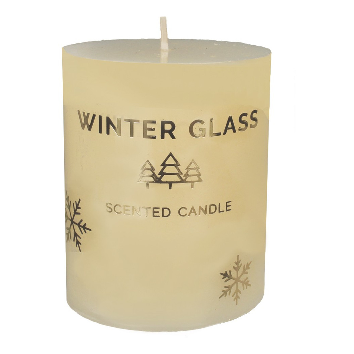 Artman Candles Świeca zapachowa Winter Glass kremowa - walec mały