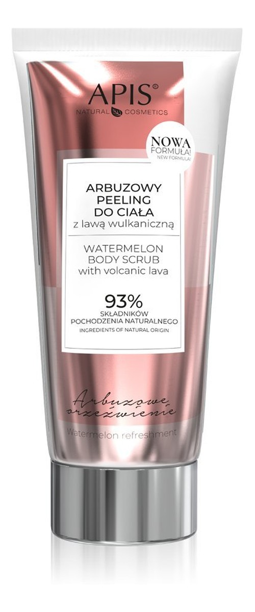 arbuzowy peeling do ciała z lawą wulkaniczną