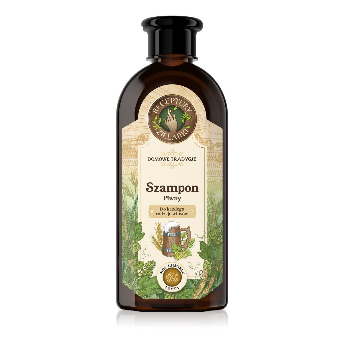 Receptury Zielarki Domowe Tradycje szampon piwny do każdego rodzaju włosów 350ml