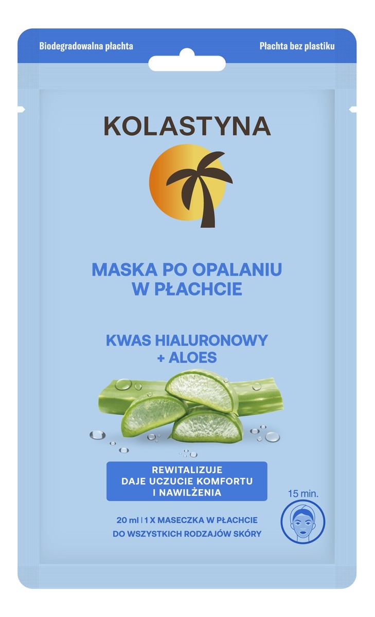 Maska po opalaniu w płachcie