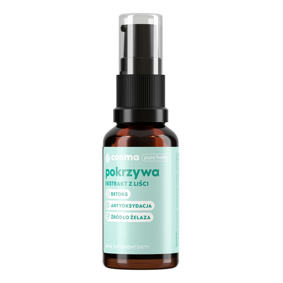 Cosma Cannabis Pure herbs pokrzywa ekstrakt z liści pokrzywy suplement diety 30ml