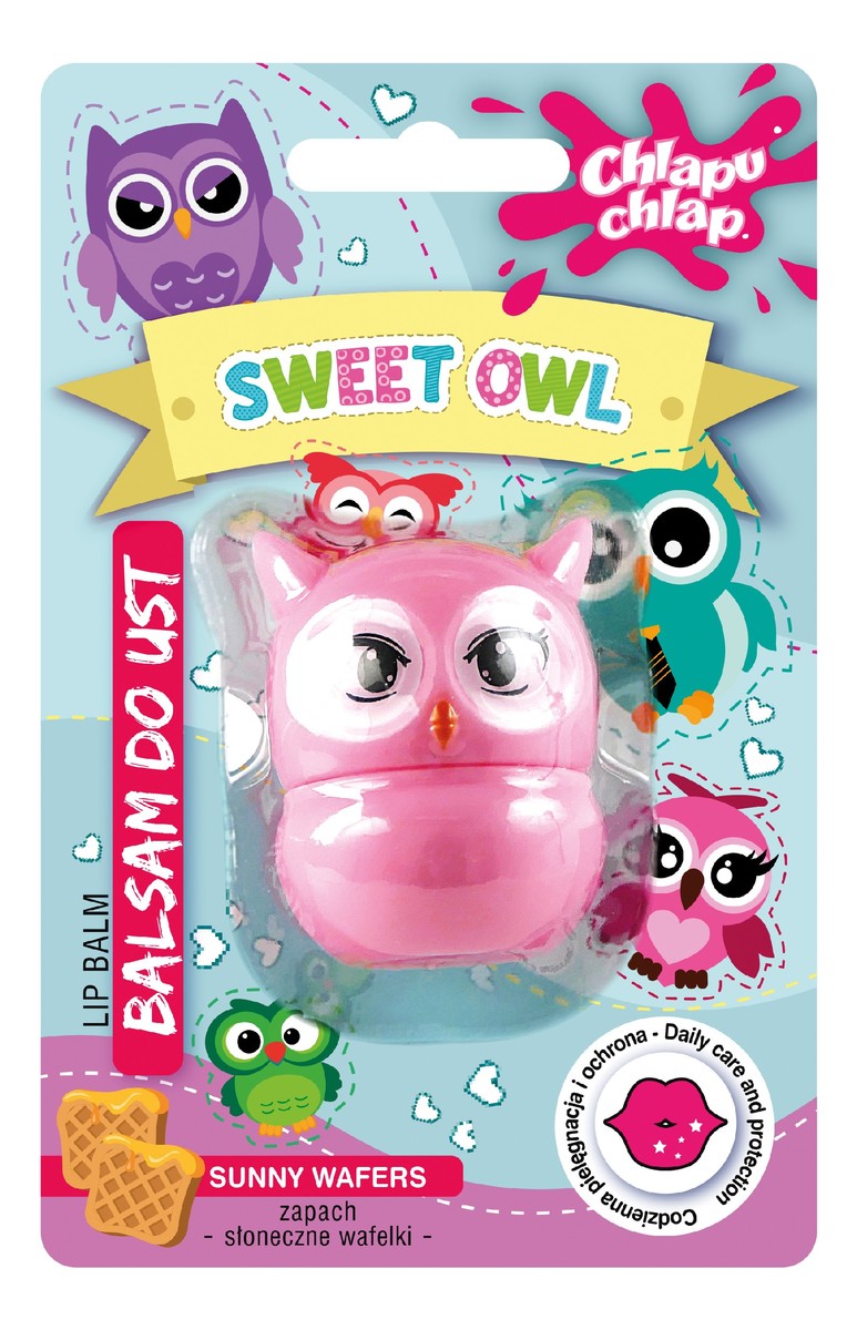 Balsam do ust sweet owl (sowa)-słoneczne wafelki 1szt