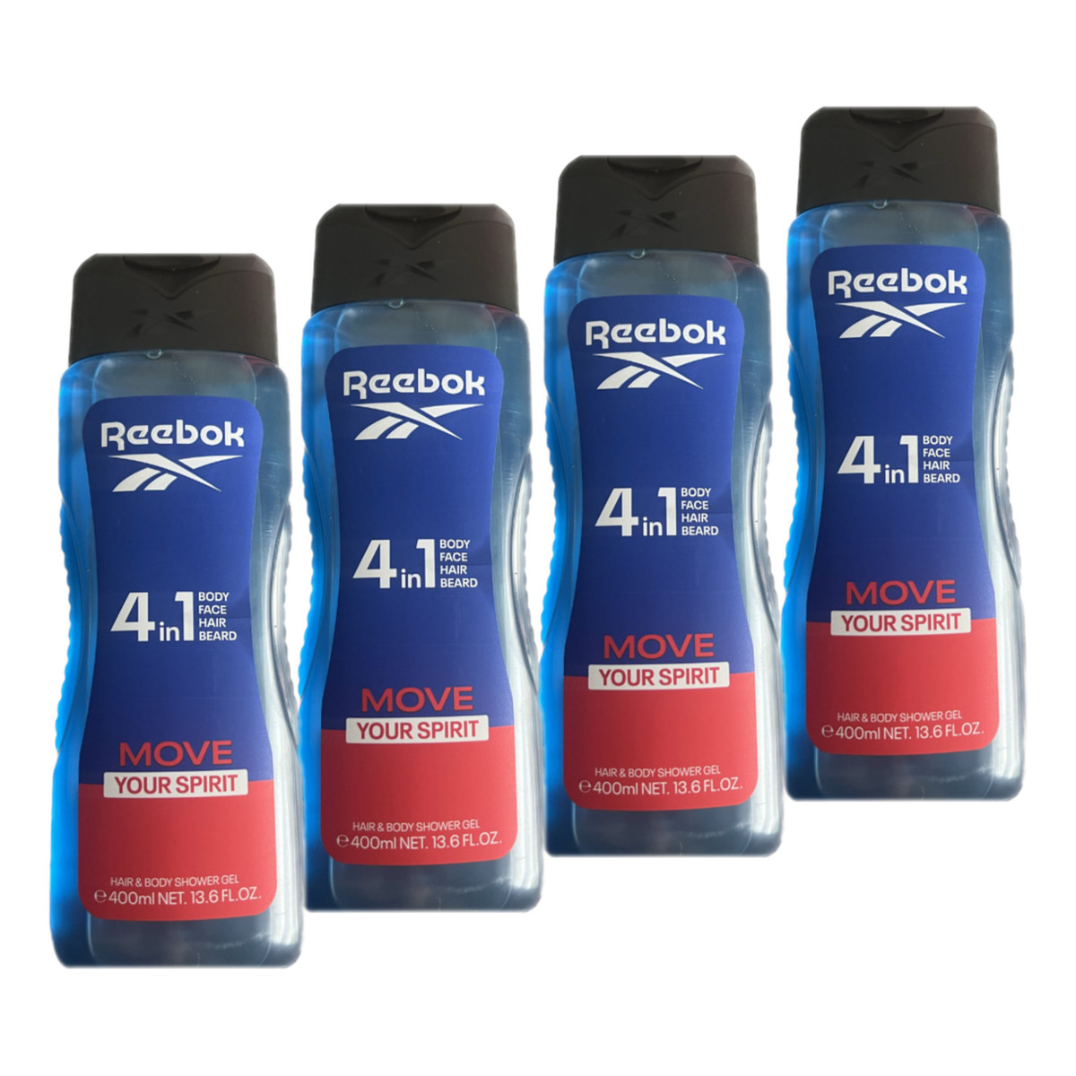 Reebok Move Your Spirit Żel pod prysznic dla mężczyzn 4x400ml