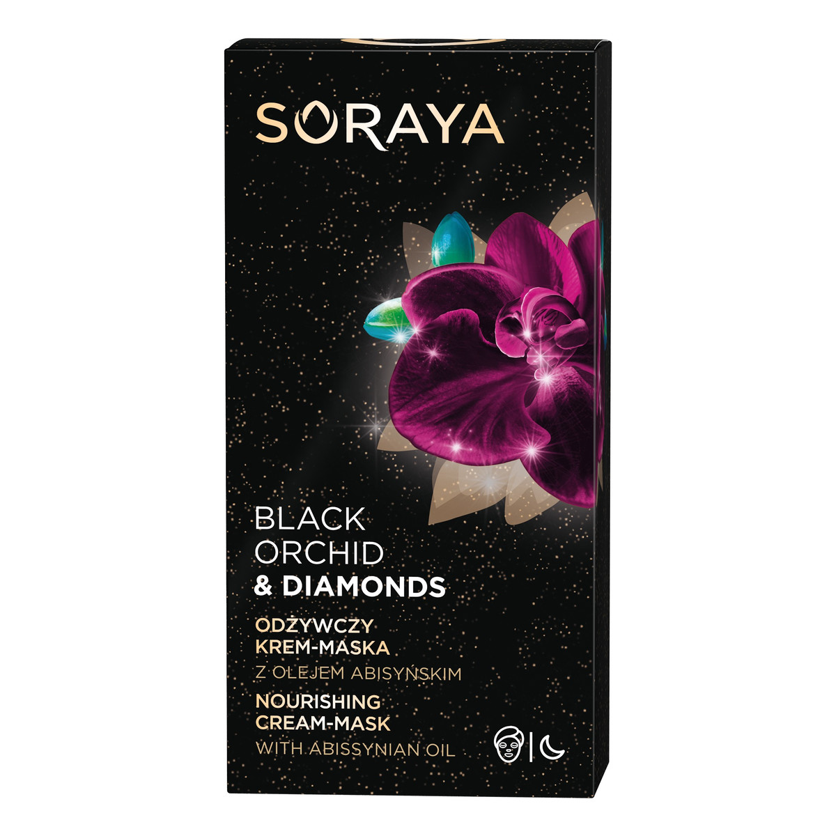 Soraya Black Orchid & Diamonds Odżywczy Krem-maska na noc 50ml