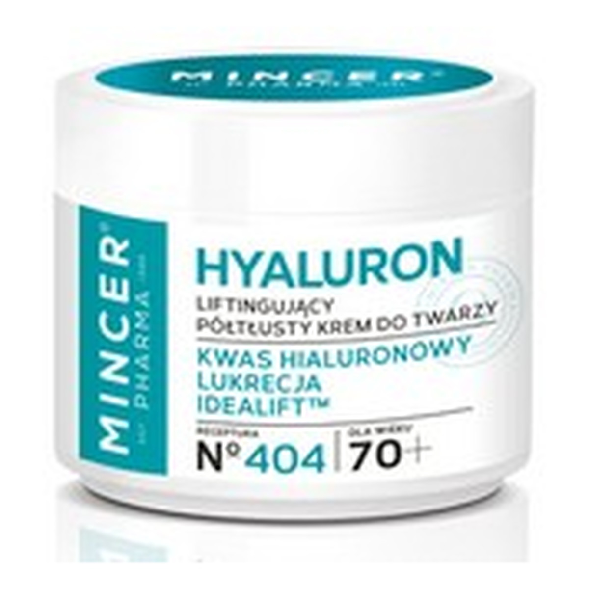 Mincer Pharma Hyaluron 70+ Liftingujący Krem Do Twarzy No404 50ml