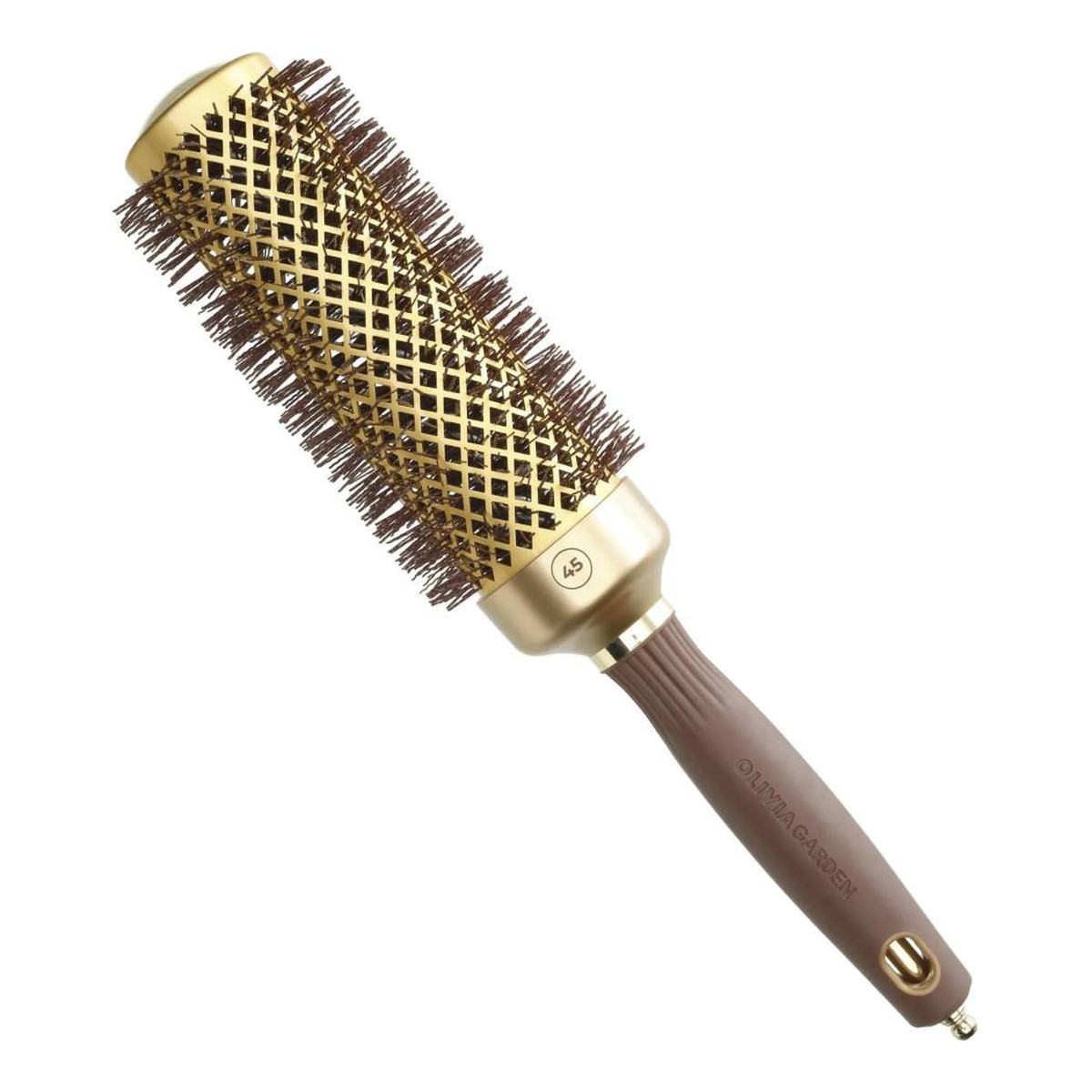 Olivia Garden Expert Blowout Speed Gold&Brown szczotka do modelowania włosów 45mm