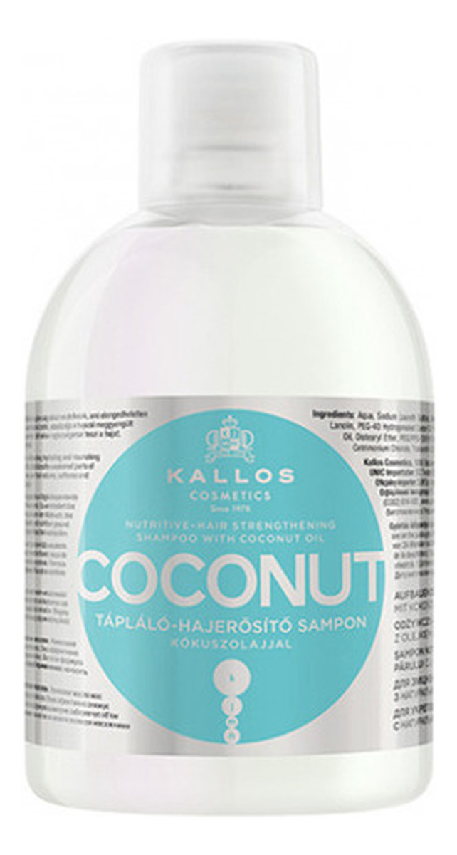 Odżywczo-Wzmacniający Szampon Do Włosów Z Olejem Kokosowym