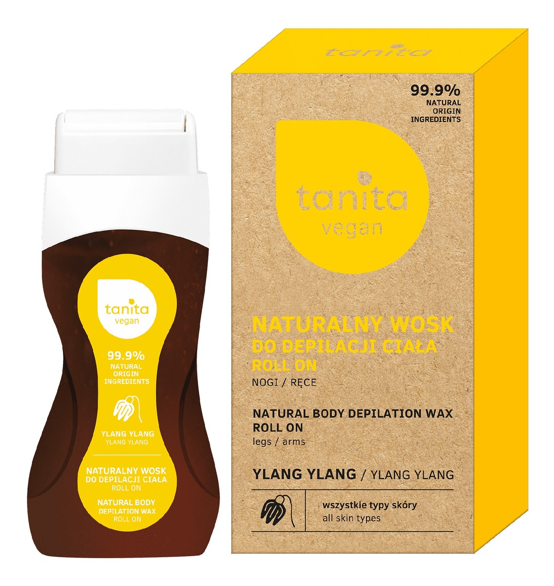 Naturalny Wosk do depilacji roll-on - Ylang Ylang