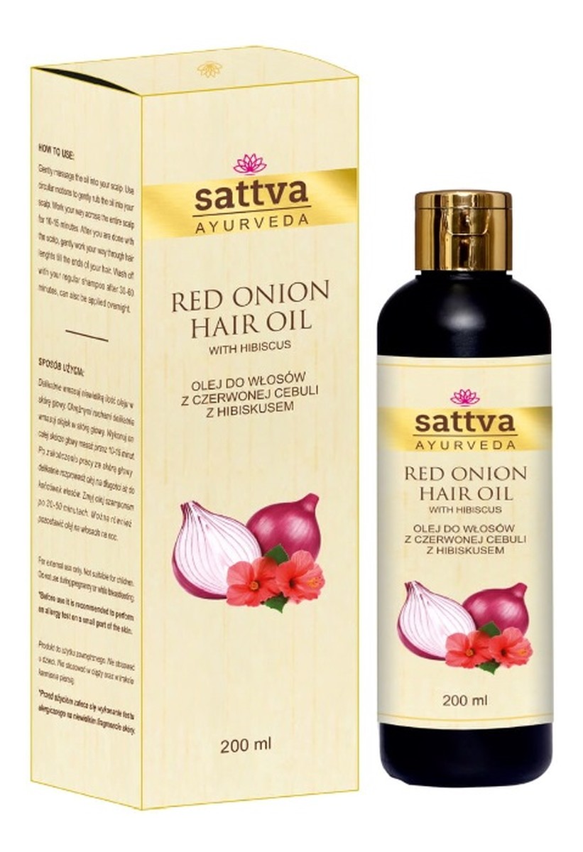 Hair oil olej do włosów z czerwonej cebuli red onion