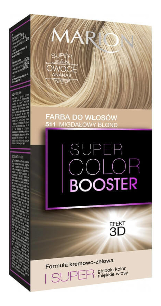 Kremowa farba do włosów 3D Migdałowy Blond (511)