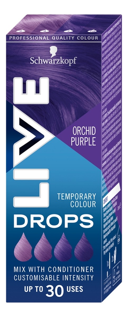 Live drops krople do nietrwałej koloryzacji włosów orchid purple