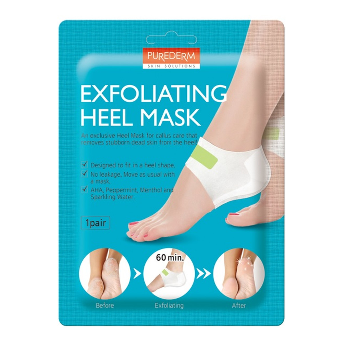 Purederm Exfoliating Heel Mask maska złuszczająca na pięty 1 para