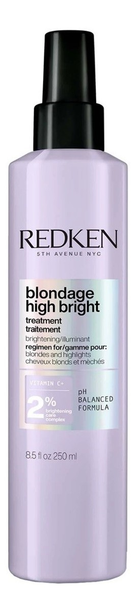 Blondage high bright pre-treatment spray z witaminą c do włosów blond