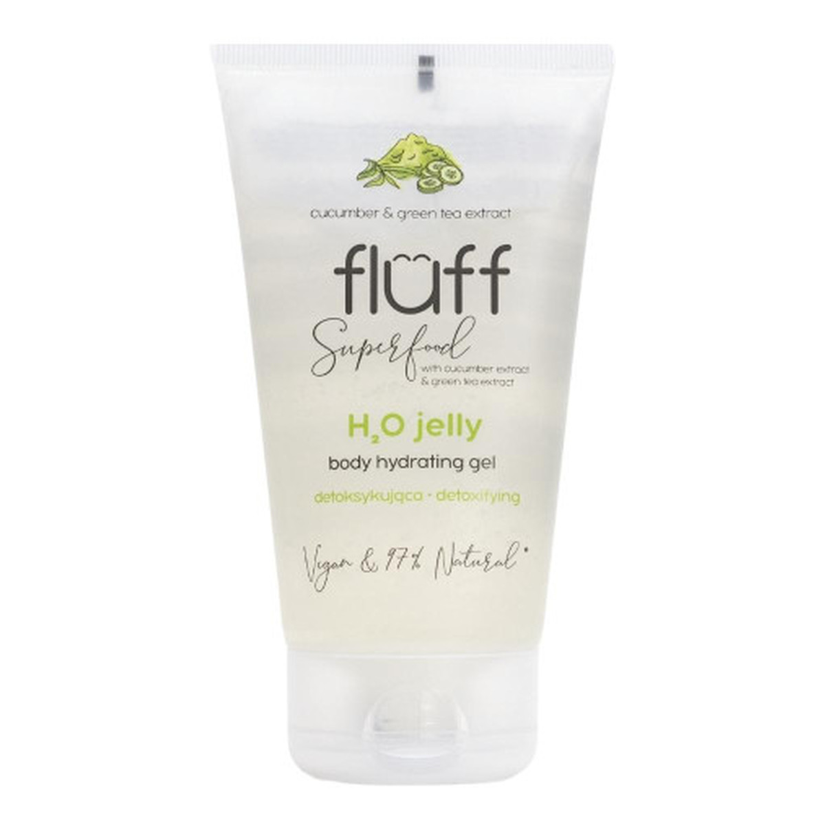 Fluff H2O Woda żelowa ogórek i zielona herbata 150ml