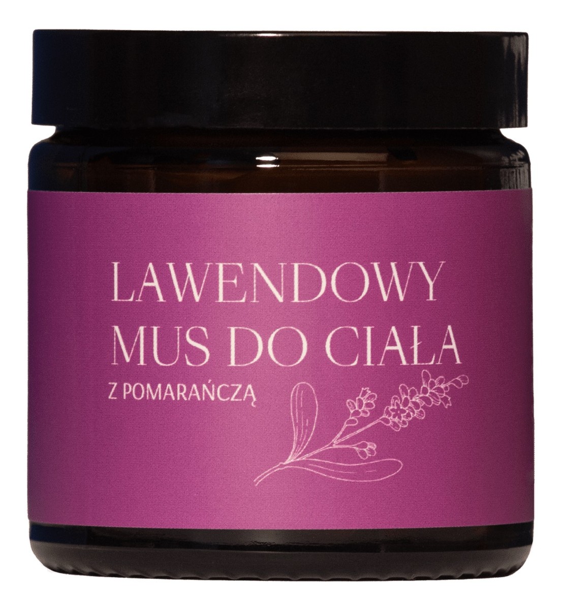 Lawendowy mus do ciała z pomarańczą