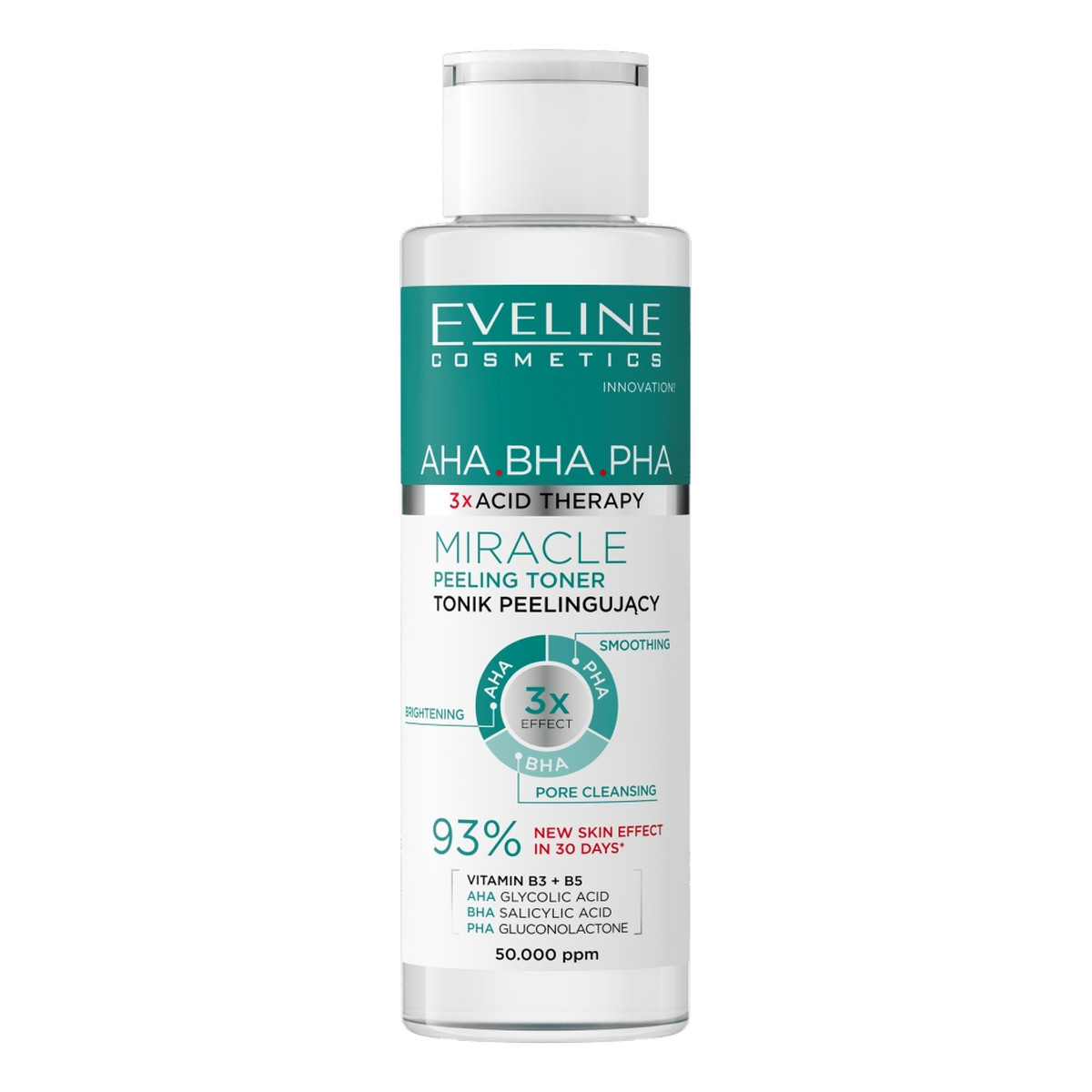 Eveline 3 X Acid Therapy Tonik Peelingujący 110ml