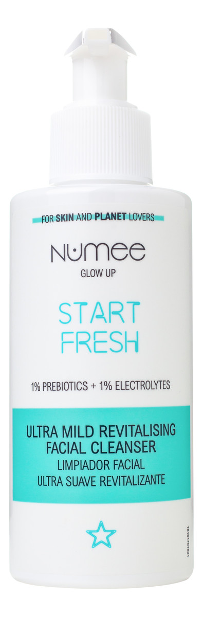 Glow up start fresh ultra łagodny rewitalizujący płyn do mycia twarzy