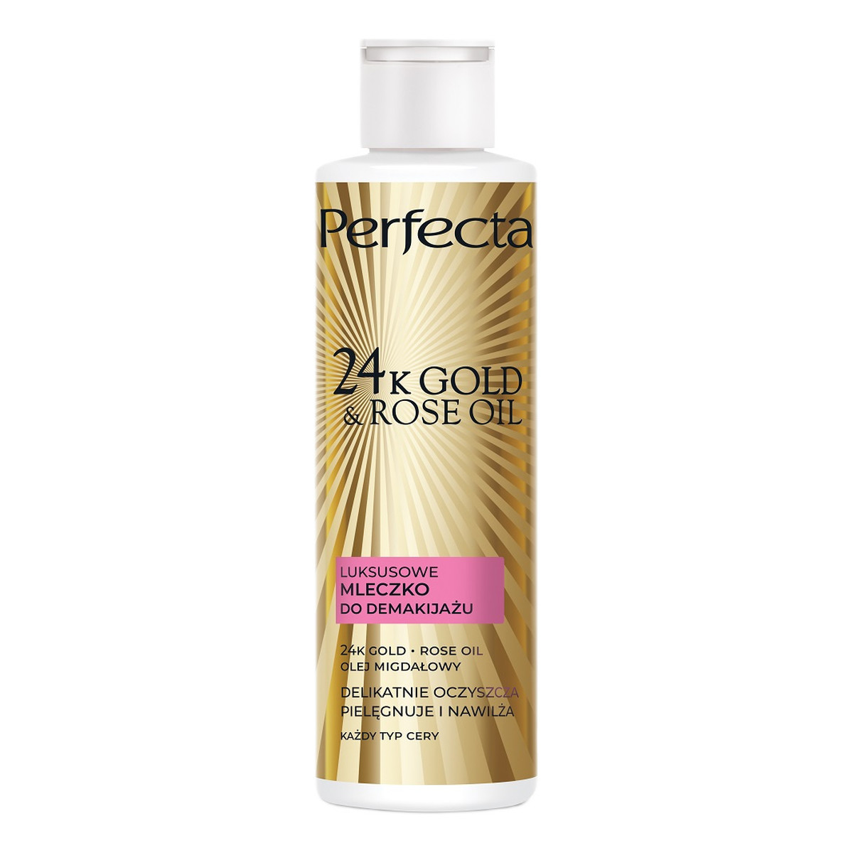 Perfecta 24K Gold Rose Oil luksusowe Mleczko do demakijażu 200ml