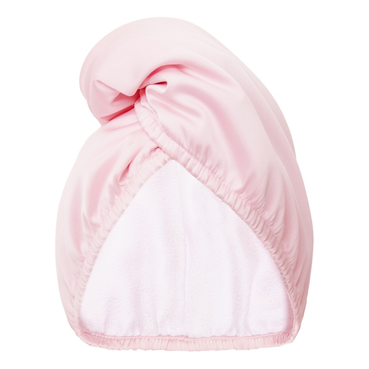Glov Dwustronny turban do włosów z mikrofibry i wegańskiej satyny szybkie suszenie anti-frizz satin pink