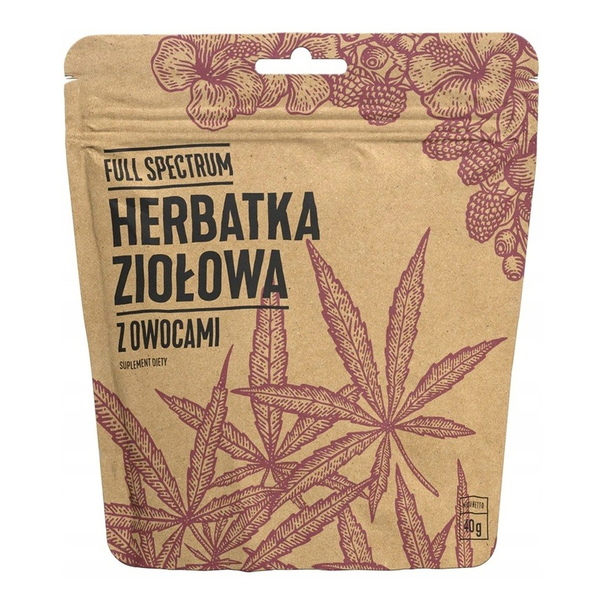 Full Spectrum Herbatka konopna z owocami suplement diety 40g