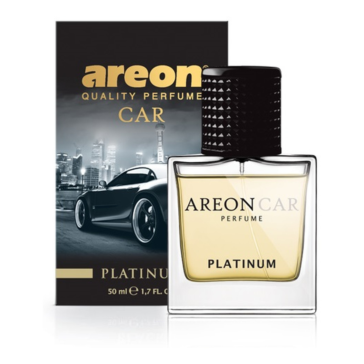 Areon Car Perfume Glass Perfumy do samochodu platinum 50ml