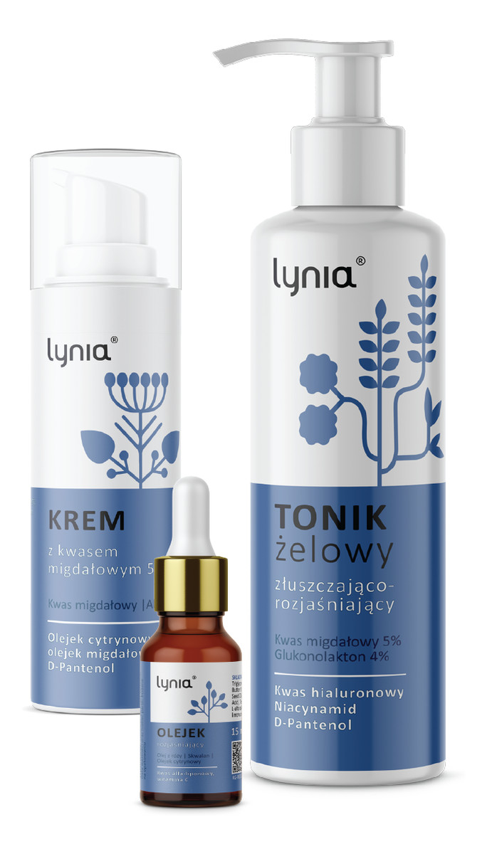 zestaw (krem 50ml + tonik żelowy 150ml + olejek 15ml)
