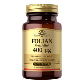 Folian (metafolin) 400 µg suplement diety 50 tabletek