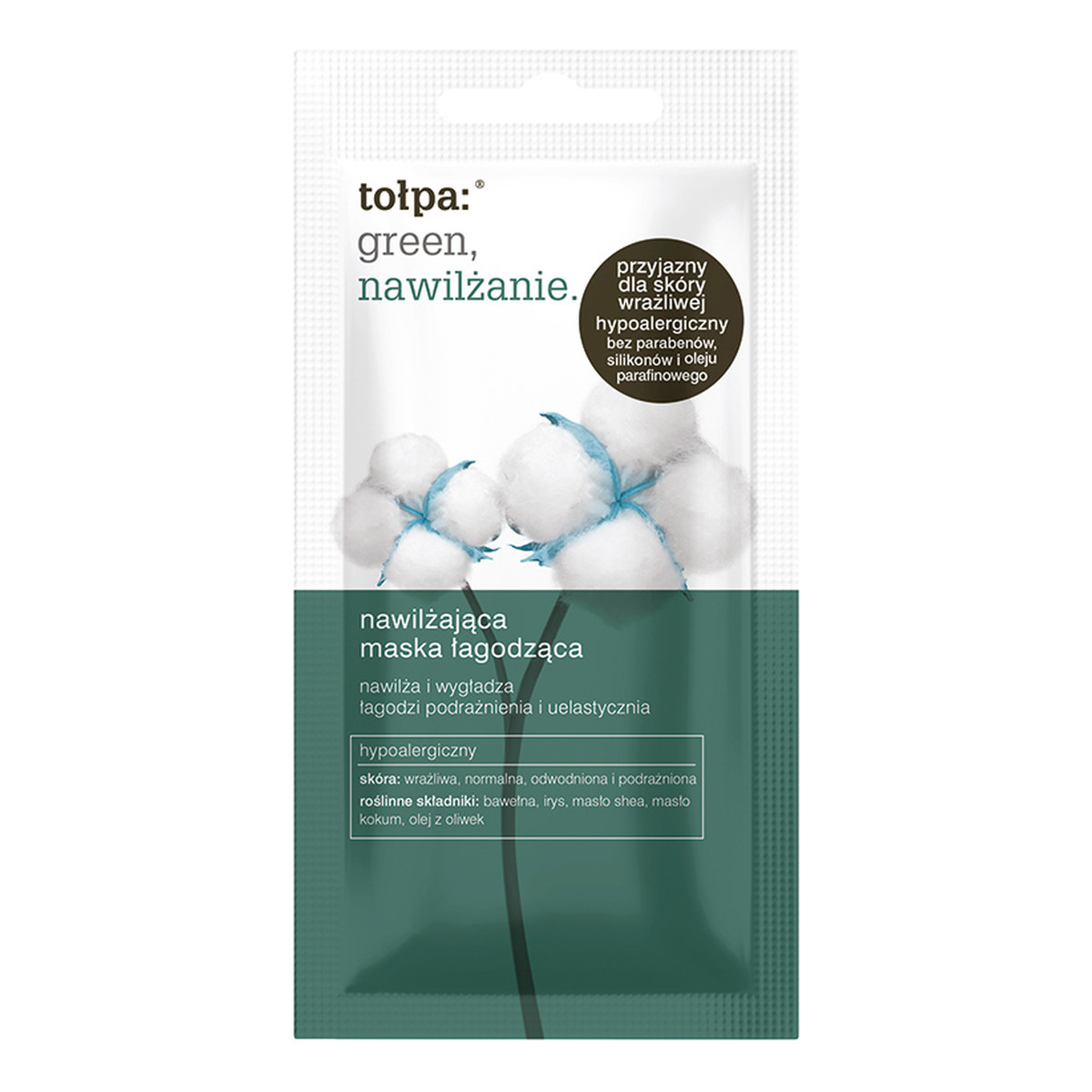 Tołpa Green nawilżająca maska łagodząca (saszetka) 8ml