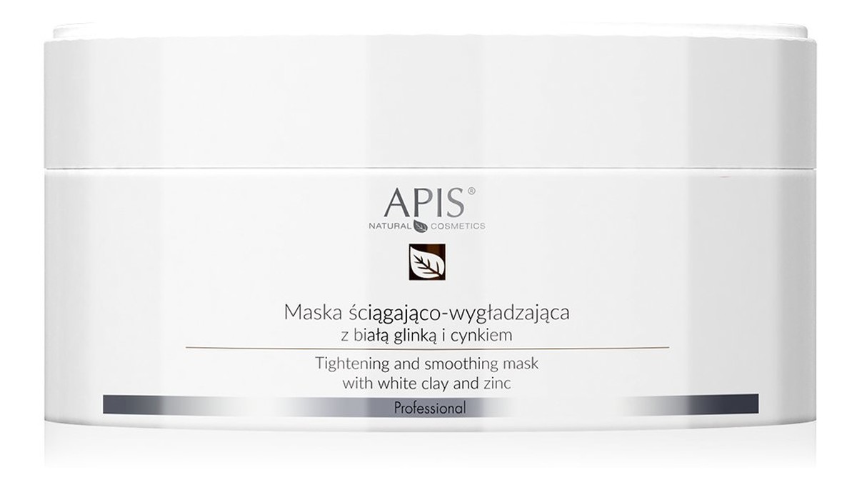 maska ściągająco-wygładzająca z białą glinką i cynkiem