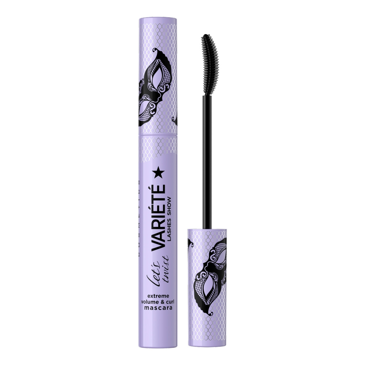 Eveline Variete lashes show let's twist mascara tusz do rzęs podkręcający i zwiększający objętość black 10ml