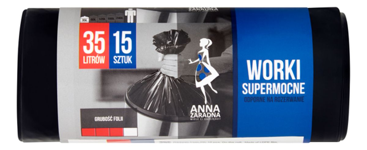 Worki na śmieci supermocne 351L. - 5szt