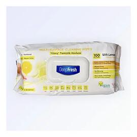 Chusteczki do czyszczenia powierzchni z cytryną
