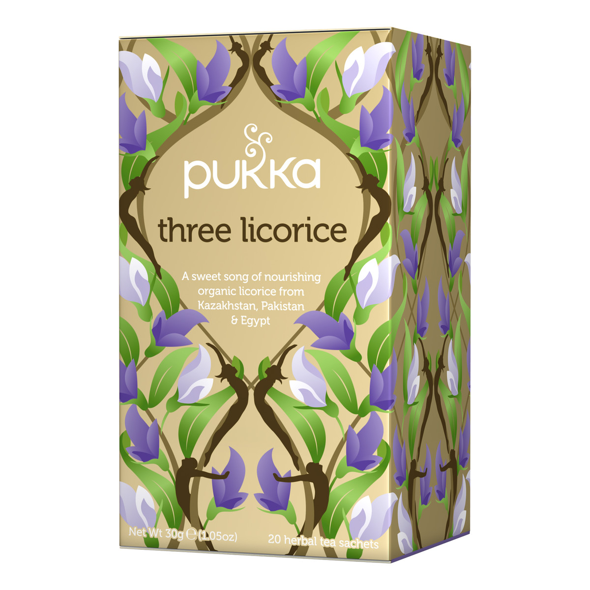 Pukka Three Licorice Herbata ekologiczna Trzy Lukrecje 20 torebek 36g