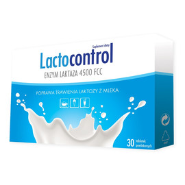 Enzym Laktaza 4500 FCC suplement diety 30 tabletek powlekanych