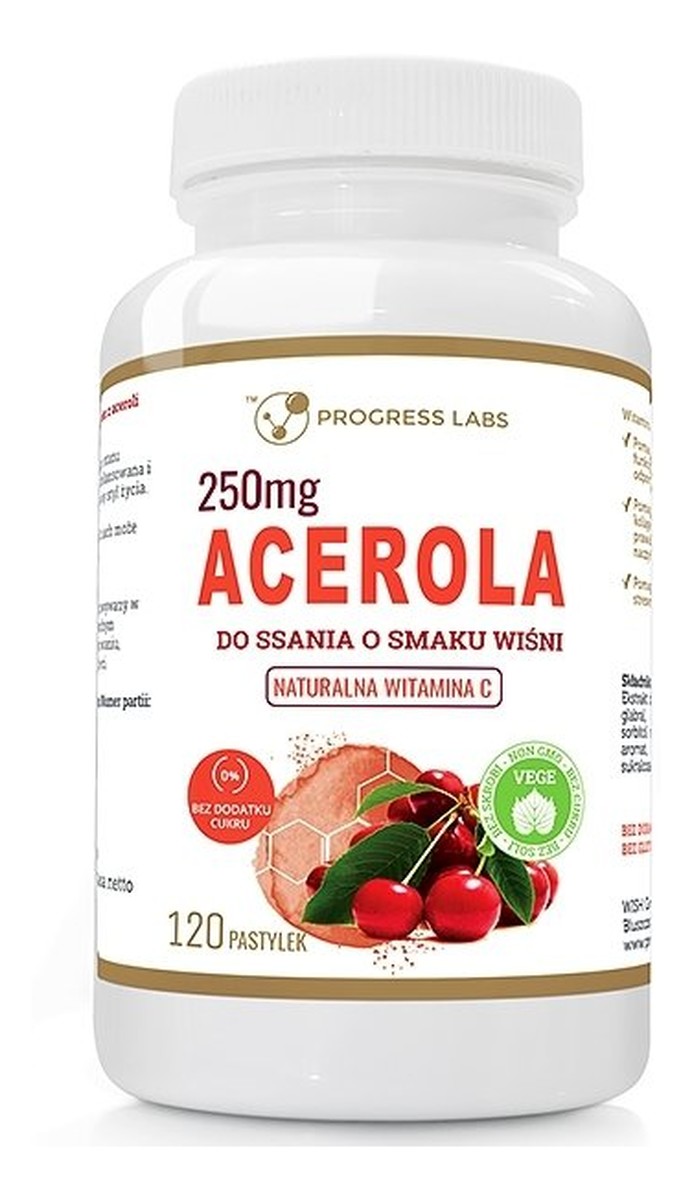 Acerola naturalna witamina C Wiśnia suplement diety 120 pastylek
