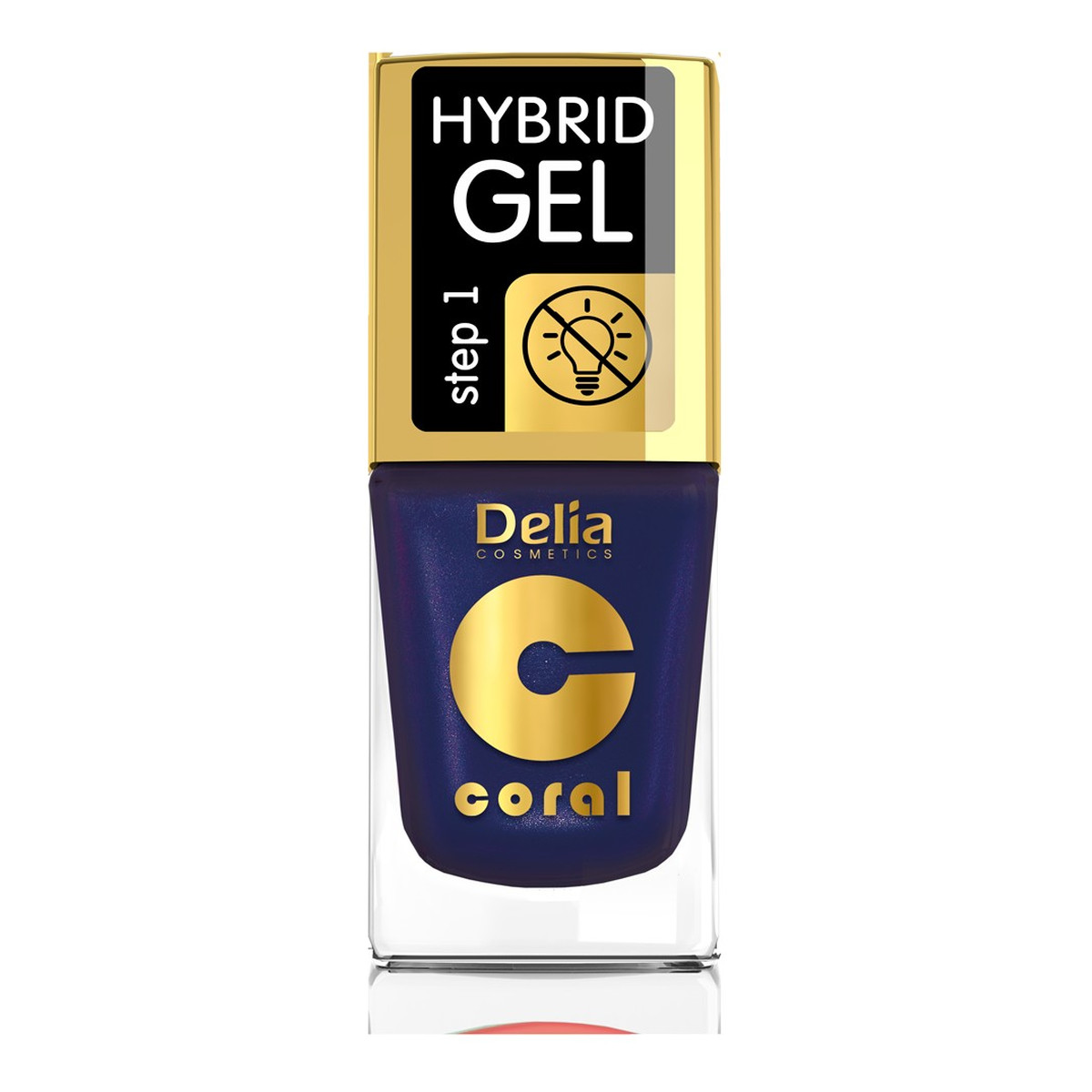 Delia Coral Hybrid Gel Emalia do paznokci lakier hybrydowy bez lampy 11ml