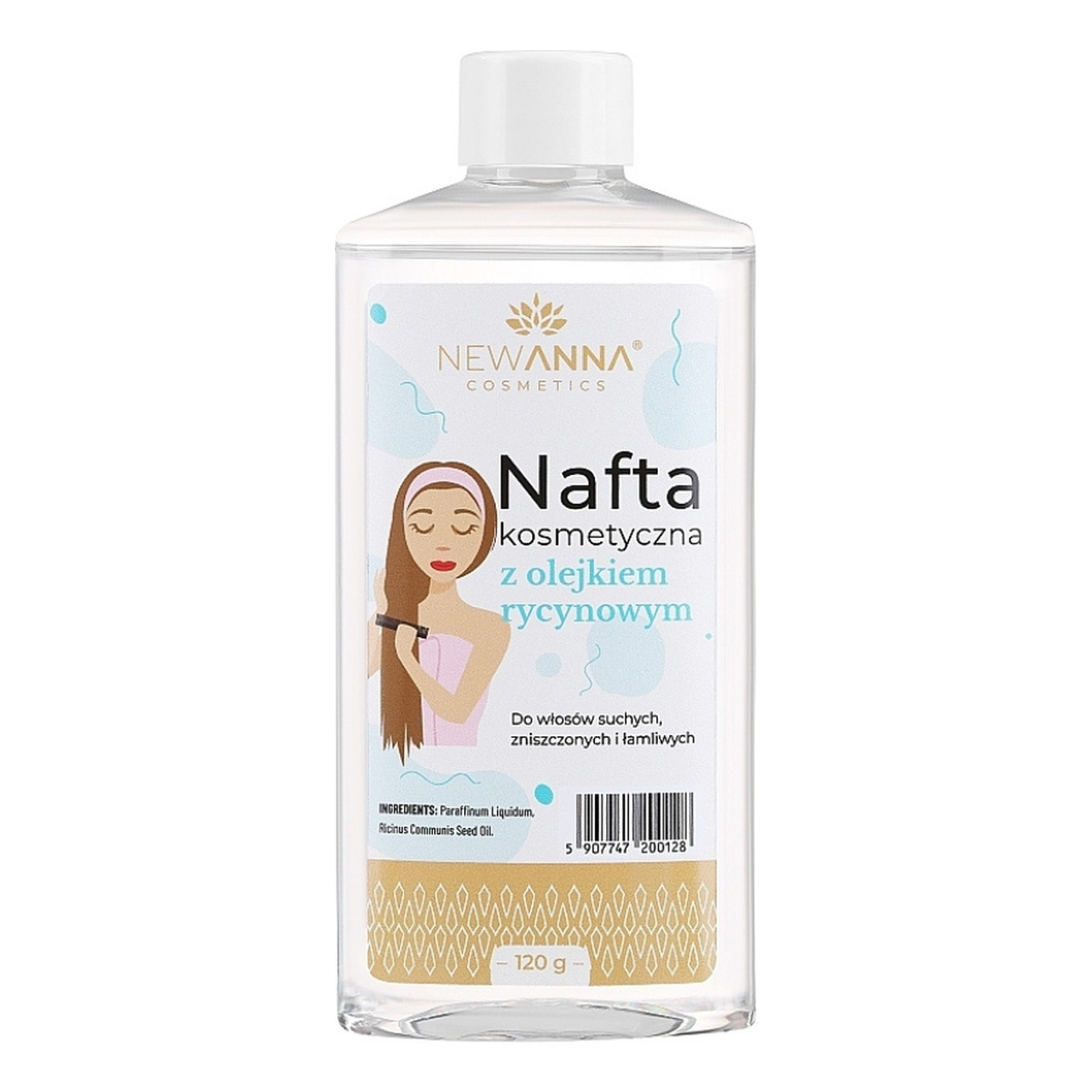 Anna Cosmetics Nafta Kosmetyczna z Olejem Rycynowym 120g