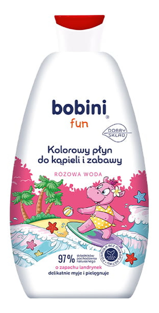 Fun kolorowy płyn do kapieli i zabawy różowa woda
