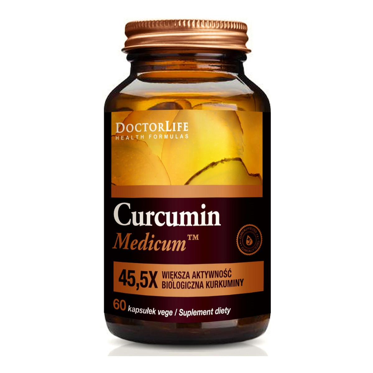 Doctor Life Curcumin Medicum kurkumina suplement diety 60 kapsułek 150ml
