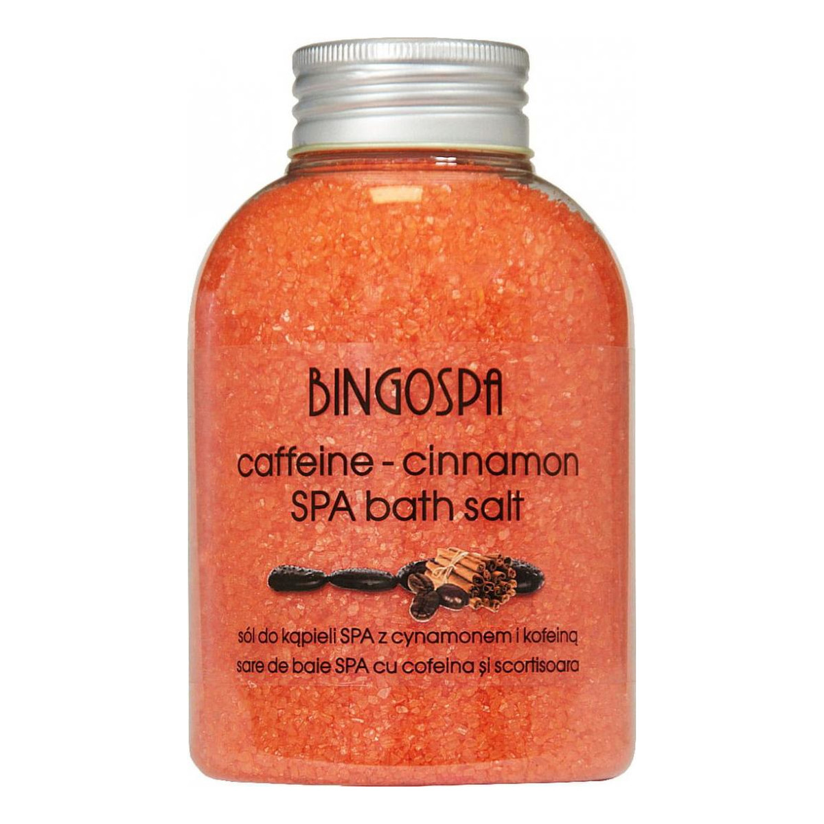 BINGOSPA Sól do kąpieli SPA cynamon kofeina 600g