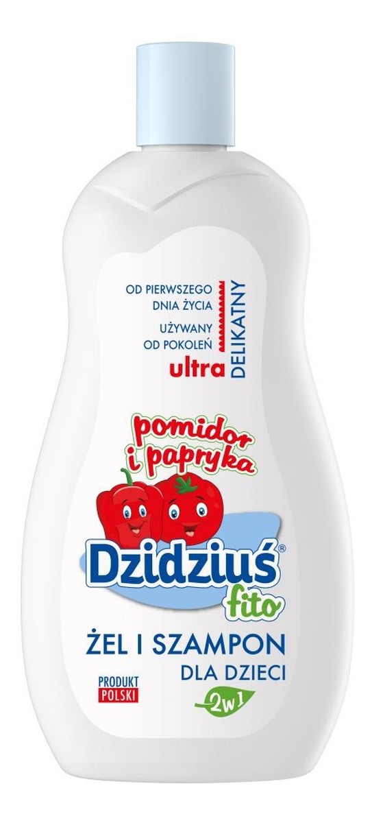 Żel i szampon 2w1 dla dzieci ultra delikatny Pomidor i Papryka